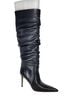 Michael Kors 100% Leather Solid Black Boots Size 8 - photo 1