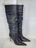 Michael Kors 100% Leather Solid Black Boots Size 8 - photo 4
