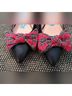 Jack Rogers 100% Leather Plaid Red Black Flats Size 7 1/2 - photo 4