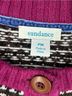 Sundance Fair Isle Brown Pink Cardigan Size M (petite) - photo 3