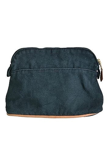 Hermès HERMES Bolide Pouch with Embroidered Logo, Navy, Women's (view 2)