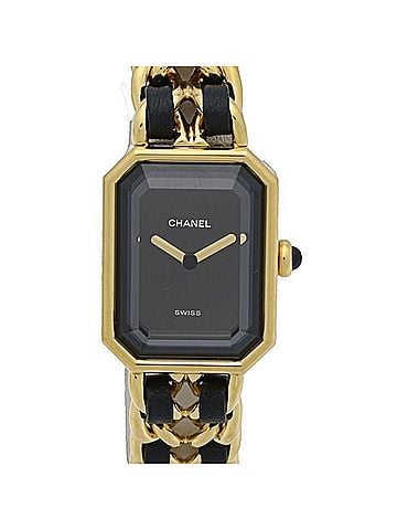 Chanel CHANEL Premiere Large Size H0001 483011003 Late Model Women's Watch GP (Gold Plated) x Leather 130522 (view 1)
