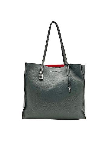 Marc Jacobs Marc Jacobs Tote Bag Handbag Leather Blue-Gray Gold Hardware The Grind S10 (view 2)
