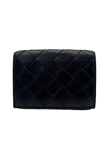 Bottega Veneta Bottega Veneta Maxi Intrecciato Tri-fold Wallet, Compact Leather, Black, Gold Hardware, Men's &amp; Women's W1 (view 2)