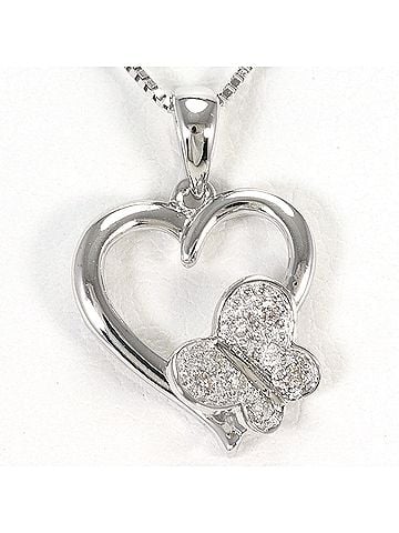 Unbranded 18K (18-karat white gold) necklace with 0.05ct diamond, total weight 2.5g, 40cm length, jewelry. (view 1)