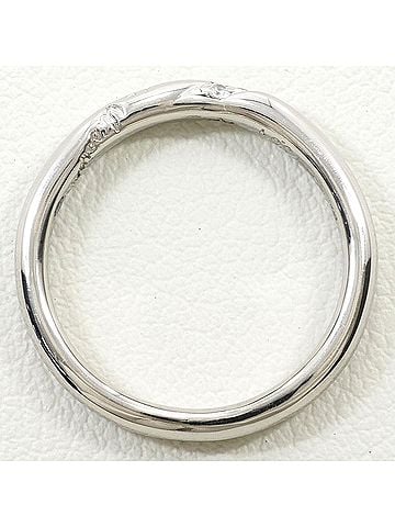 Unbranded PT1000 Platinum Ring, Diamond 0.02ct, Blue 0.01ct, Total Weight 4.3g, Jewelry (view 2)