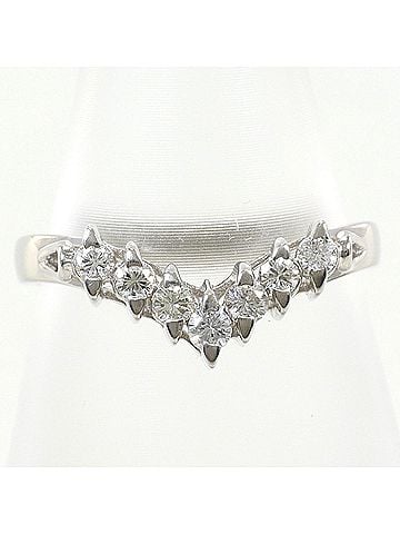 Unbranded PT900 Platinum Ring with 0.22ct Diamond, Total Weight 3.0g, Jewelry (view 1)