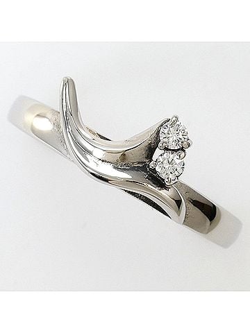 Unbranded PT850 Platinum Ring with Diamond (carat weight not stamped), Total Weight 3.3g, Jewelry (view 1)