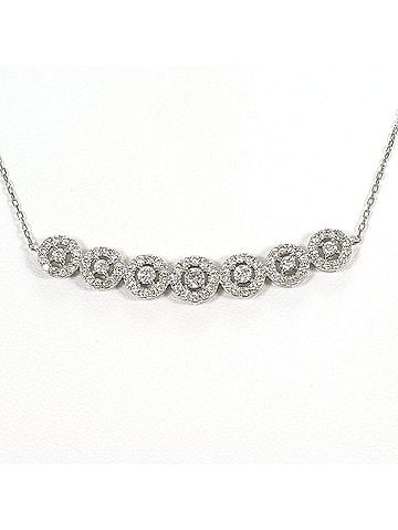 Unbranded PT900 Platinum / PT850 Necklace with 1.00ct Diamond, Total Weight 6.3g, 50cm Length, Jewelry (view 1)