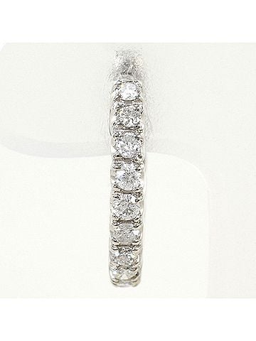 Unbranded PT900 Platinum Earrings with 0.50ct Diamonds, Total Weight 4.3g, Jewelry (view 2)