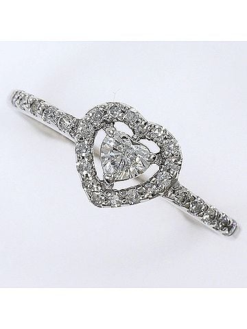 Unbranded K14 14K WG White Gold Ring - 1 Diamond 0.126ct, 0.17ct, Total Weight 1.6g Jewelry (view 1)