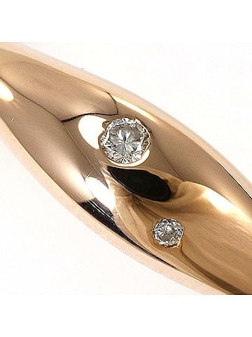 Unbranded 18K (18-karat) Pink Gold Ring with Diamond (carat weight not stamped), Total Weight 3.2g, Jewelry (view 2)