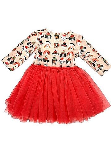Taylor Joelle Puppies Dogs Holiday Dress Casual Dress (view 2)