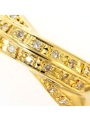 Unbranded 18K (18-karat) Yellow Gold Ring, 1 Diamond, 0.10ct, Total Weight 3.6g, Jewelry (view 2)
