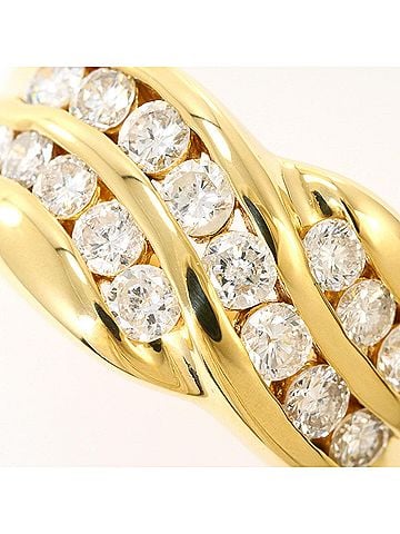 Unbranded 18K (18-karat) Yellow Gold Ring, 1 Diamond, 1.06ct, Total Weight 7.2g, Jewelry (view 2)