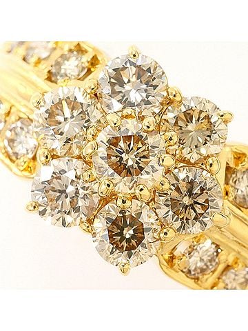 Unbranded 18K (18-karat) Yellow Gold Ring, 1 Diamond, 1.50ct, Total Weight 4.5g, Jewelry (view 2)