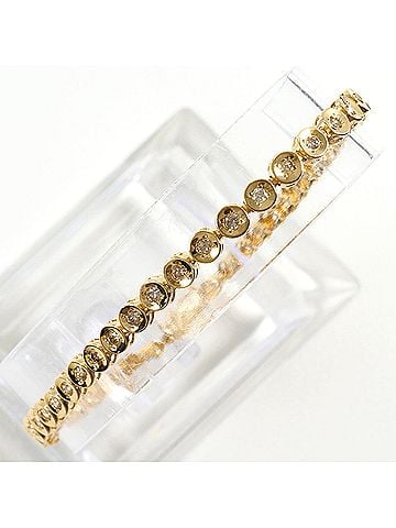 Unbranded 18K (18-karat) Yellow Gold Bracelet with 1.00ct Diamond, Total Weight 7.5g, 18.5cm, Jewelry (view 1)