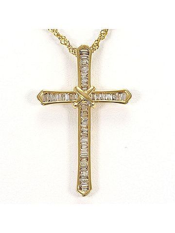 Unbranded 18K (18-karat) Yellow Gold Necklace with Brown Diamond (0.40ct), Card Holder, Total Weight 3.4g, 39cm, Jewelry (view 1)