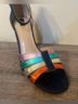 G.I.L.I. Blue Gold Heels Size 9 - photo 5