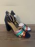 G.I.L.I. Blue Gold Heels Size 9 - photo 8