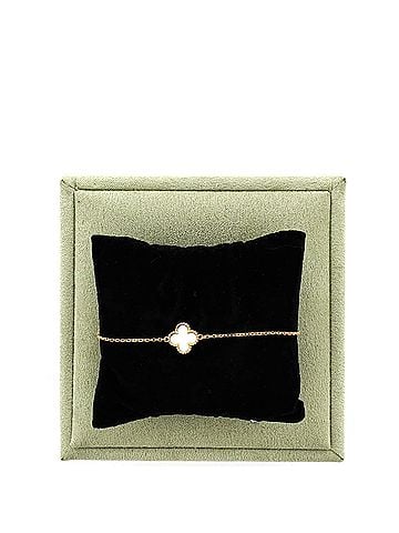 Van Cleef & Arpels Sweet Alhambra Bracelet 18K Yellow Gold and Mother of Pearl (view 2)