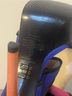 Biondini Color Block Orange Blue Pink Heels Size 7 - photo 7