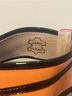 Biondini Color Block Orange Blue Pink Heels Size 7 - photo 8