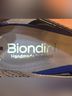 Biondini Color Block Orange Blue Pink Heels Size 7 - photo 3