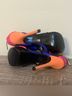 Biondini Color Block Orange Blue Pink Heels Size 7 - photo 6