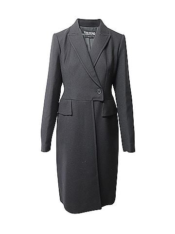Tom Ford Tom Ford Coat Dress in Grey Wool (view 1)