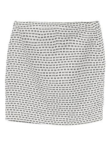 Joseph Joseph Knitted Patterned Mini Skirt in Black and White Cotton (view 2)