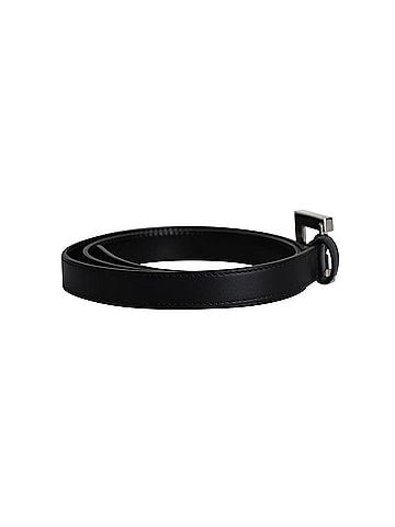 Saint Laurent Saint Laurent Buckled Belt in Black Leather (view 1)