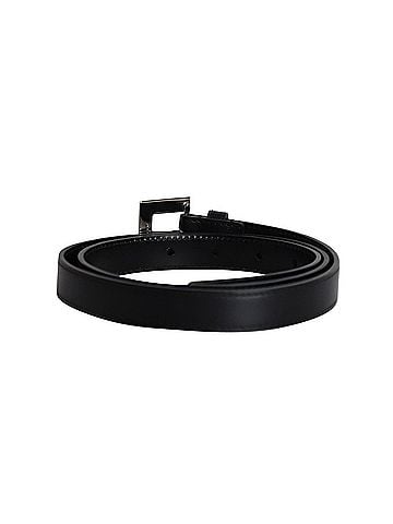 Saint Laurent Saint Laurent Buckled Belt in Black Leather (view 2)