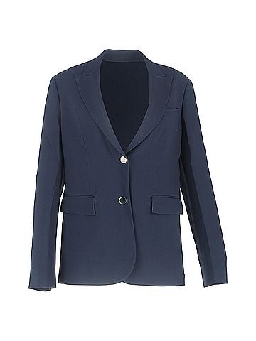 Loro Piana Loro Piana Single Breasted Blazer in Navy Blue Wool (view 1)
