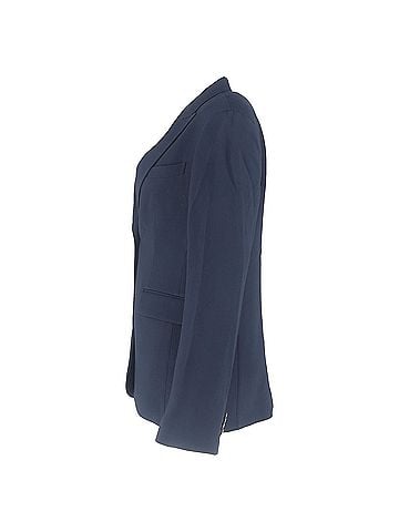 Loro Piana Loro Piana Single Breasted Blazer in Navy Blue Wool (view 2)