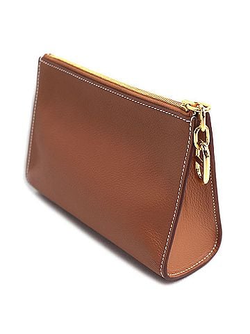 Hermès HERMES Zip Ango PM Pouch, Gold, H084321CC37, Men's/Women's, K stamp (2025) (view 2)