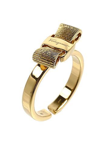 Salvatore Ferragamo Salvatore Ferragamo Brass Vara Ring (760545 998983, 3.5g, Women's) (view 2)