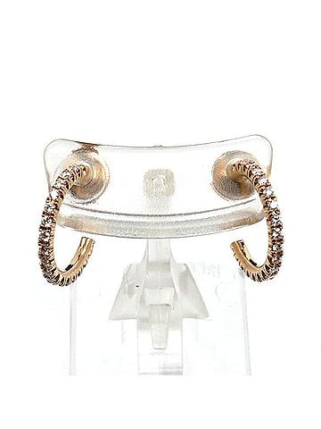 Cartier CARTIER Cartier 18KPG Pink Gold Etincelle de Hoop Small Earrings B8301244 Diamond 2.5g Women's (view 1)