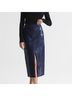 Reiss 100% Polyester 88% Polyester 12% Elastane Blue Formal Skirt Size 8 - photo 5