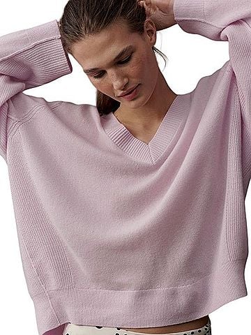 Anthropologie Cashmere Blend Oversized Sweater Cashmere Pullover Sweater (view 1)