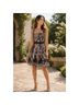 Harlyn 100% Polyester Floral Black Pink Casual Dress Size S - photo 4