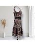 Harlyn 100% Polyester Floral Black Pink Casual Dress Size S - photo 6