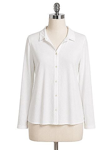 Eileen Fisher Long Sleeve Button-Down Shirt (view 1)