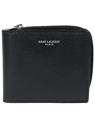 Yves Saint Laurent Yves Saint Laurent SAINT LAURENT PARIS East West Wallet, Bi-fold Wallet (with coin purse), Black, Men's (view 1)