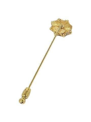 Chanel CHANEL 1095 Coco Mark Pin Brooch, Yellow Gold, Women's (view 2)