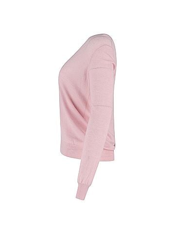 Joseph Joseph V-Neck Sweater in Pink Wool (view 2)