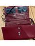 Brighton 100% Leather Snake Print Red Silver Clutch One size - photo 7