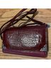 Brighton 100% Leather Snake Print Red Silver Clutch One size - photo 3