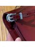 Brighton 100% Leather Snake Print Red Silver Clutch One size - photo 5