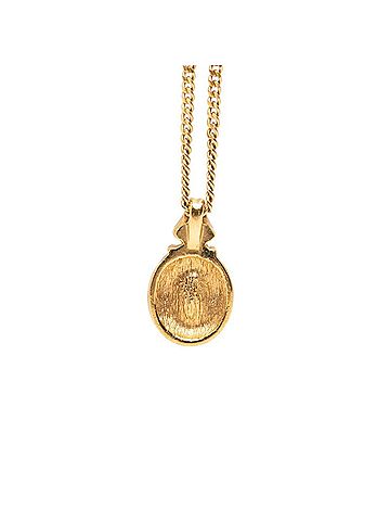 Christian Dior Christian Dior Dior necklace, gold and black plated with rhinestones, for women. (view 2)